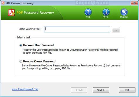 Portable Top Password PDF Password Recovery 1.9